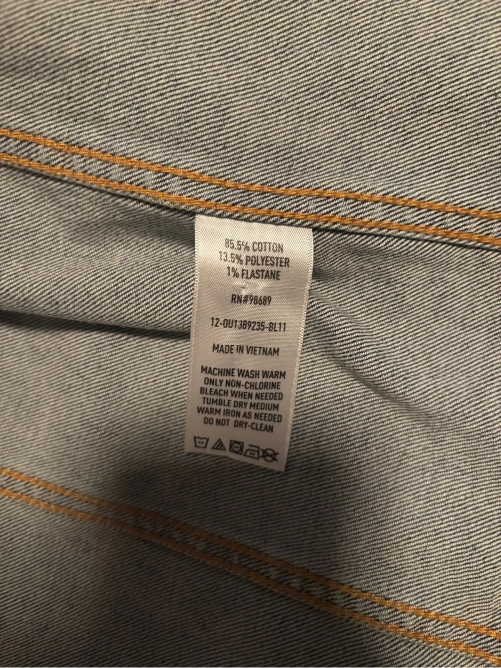 Todd Snyder Issued By Men's S Light Wash Cotton Blend Denim Jacket